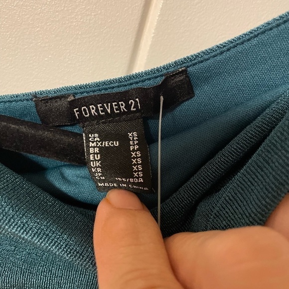 Forever 21 One Shoulder Spaghetti Strap Cutout Midi Dress - Picture 2 of 10